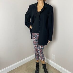 American Made Vintage Wool Blazer – Black, Size 14